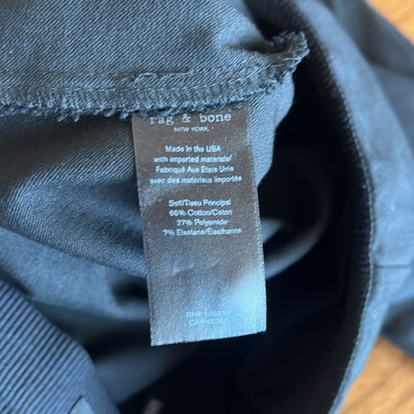 Rag and Bone Stretch Zipper at Back Black Size 2 - Picture 11 of 12